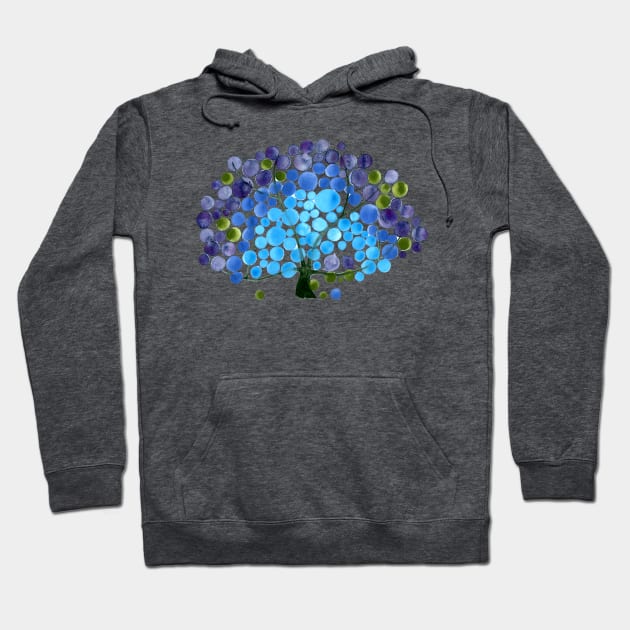 BLUE SKY PEACOCK Hoodie by onceuponapaper